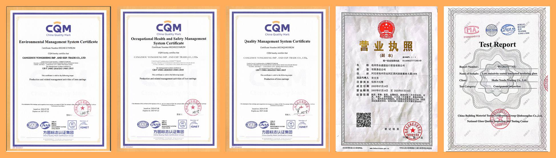 greenhouse certificate