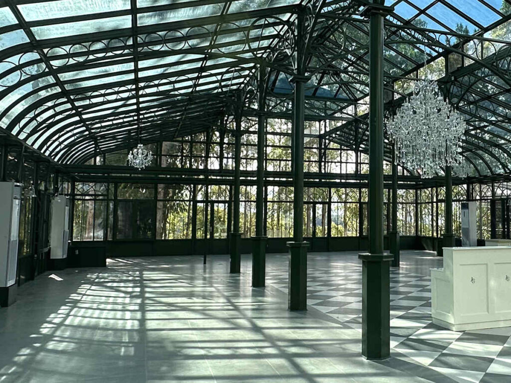 Realistic shooting of the steel glass sunroom in the Philippines