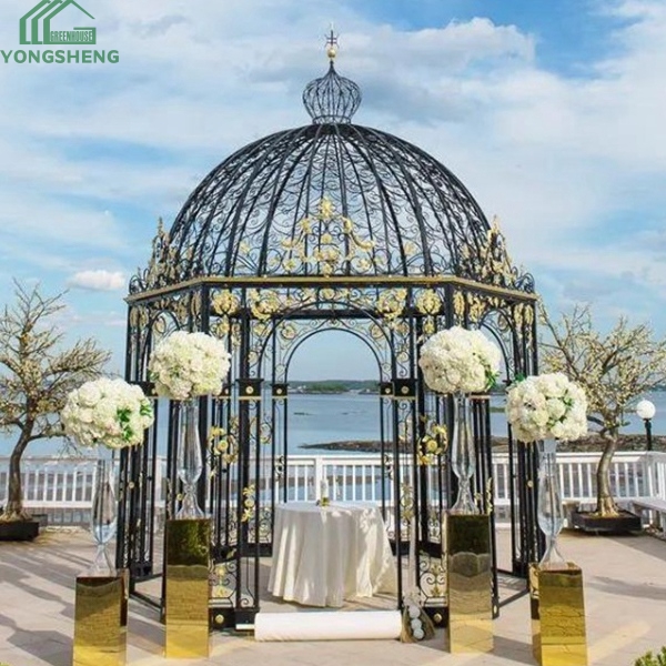 Outdoor Steel Structure Gazebo Garden Greenhouse For Wedding