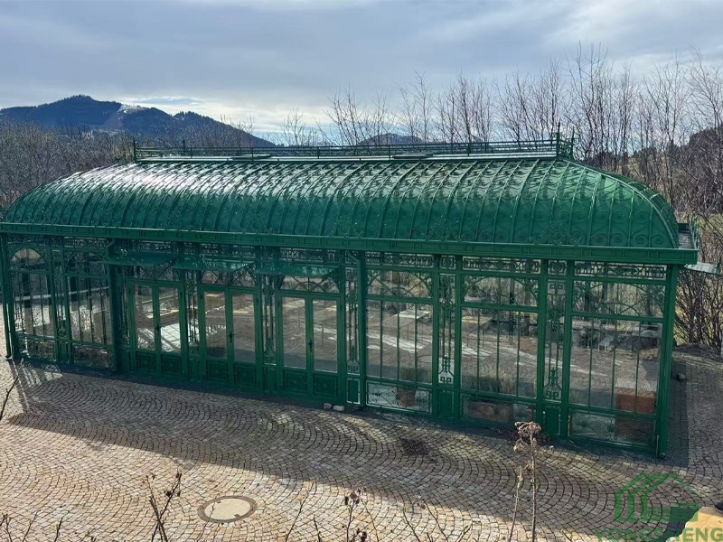 Victorian Style Hot Dip Galvanized Glass Greenhouse