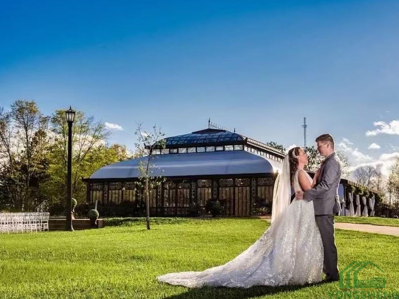 Wedding Venue Victorian Style Metal And Glass Iron Conservatory