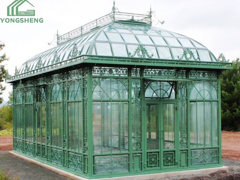 Glass Victorian Steel Garden Greenhouse For Sale