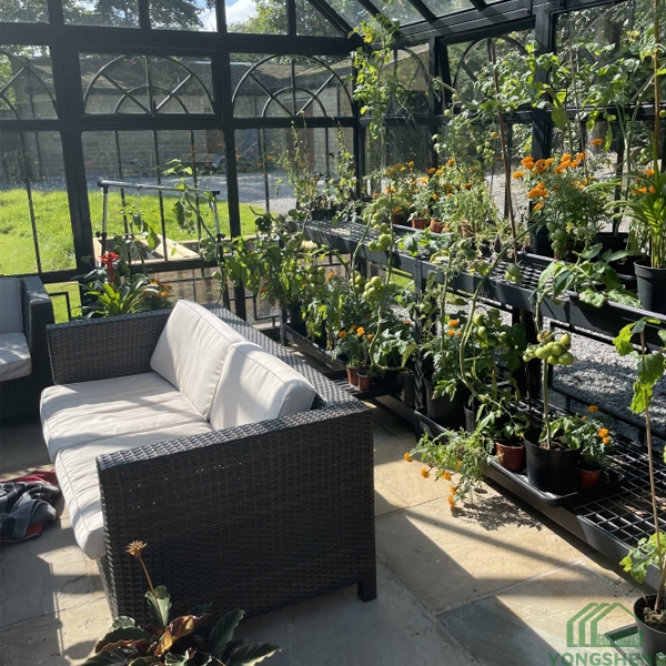 Glass And Steel Greenhouse For Sale