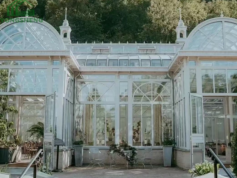 Large Victorian Glass Greenhouse Wedding