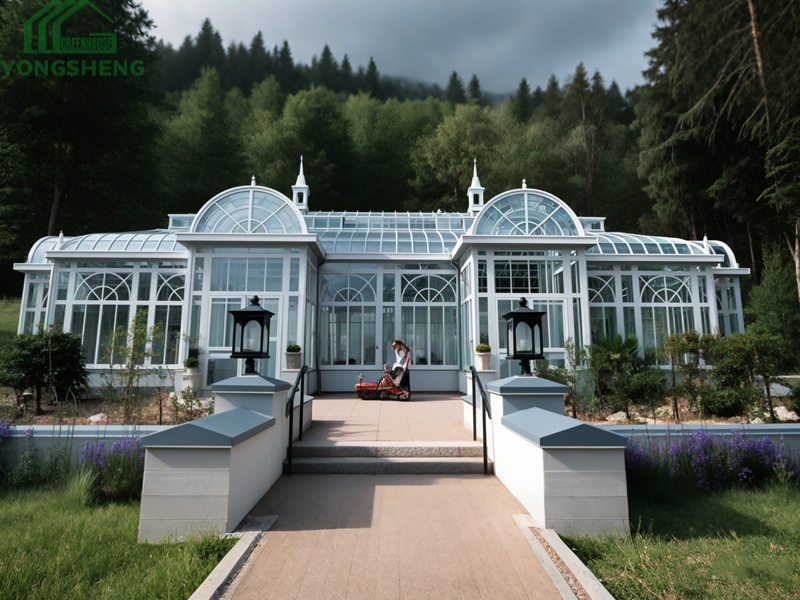 Large Victorian Glass Greenhouse Wedding