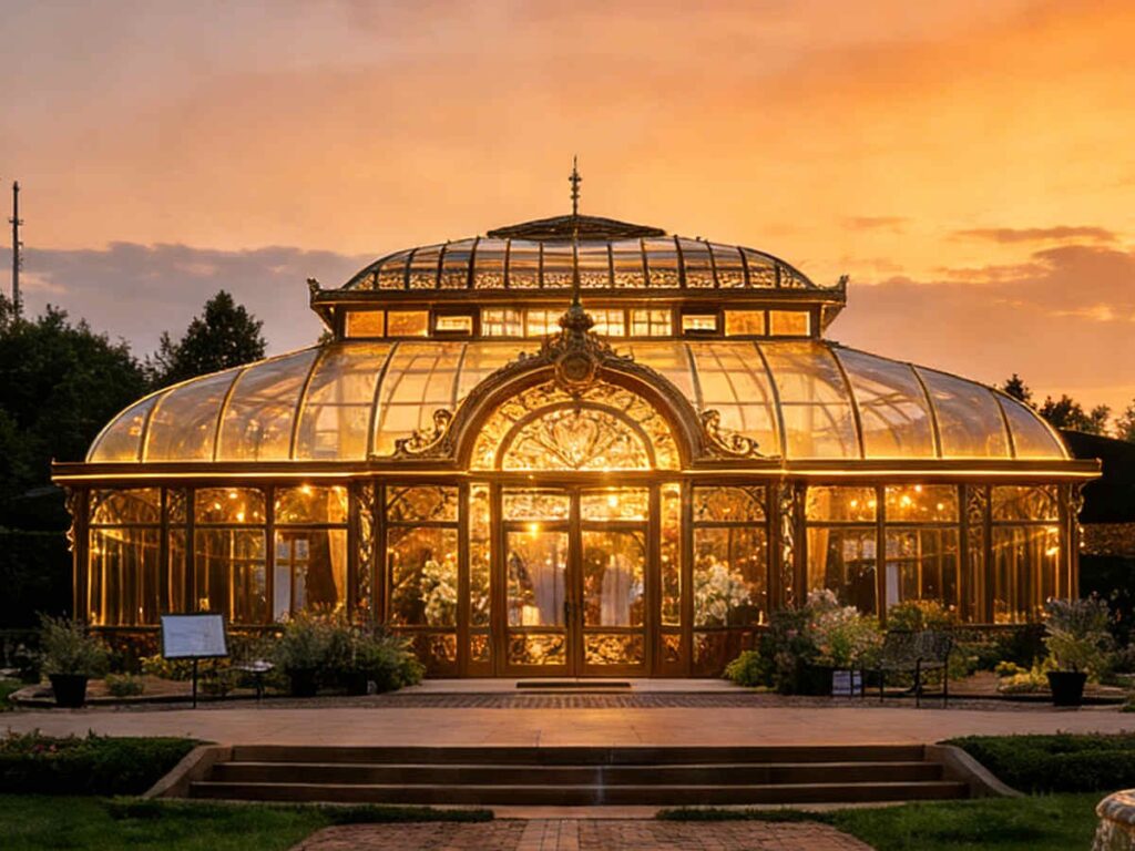 Large Victorian Style Greenhouse Conservatory For Wedding Events Ysgh 046