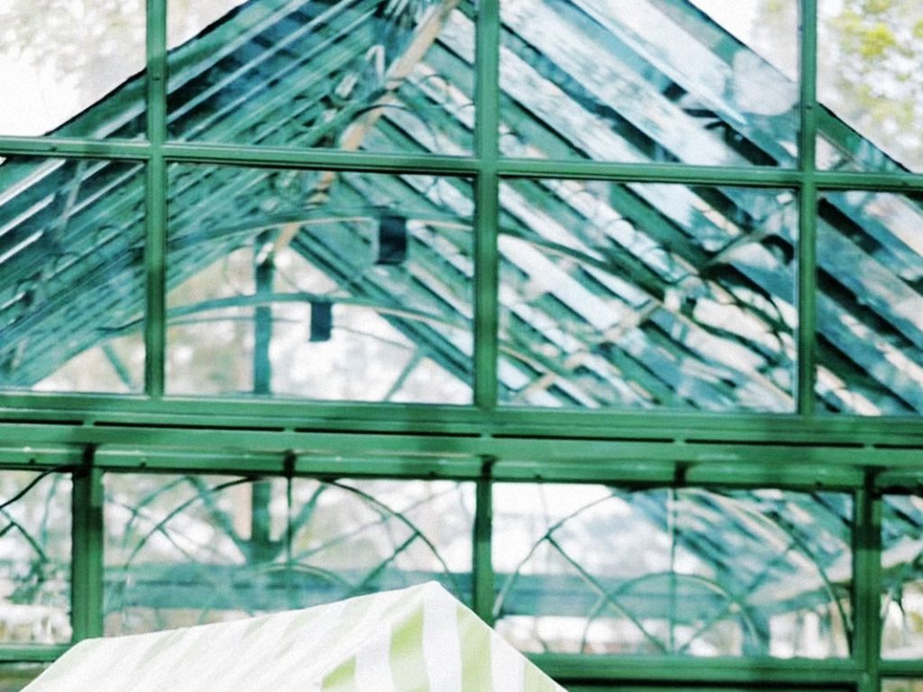 Large Glass Victorian Greenhouse Wedding Venue