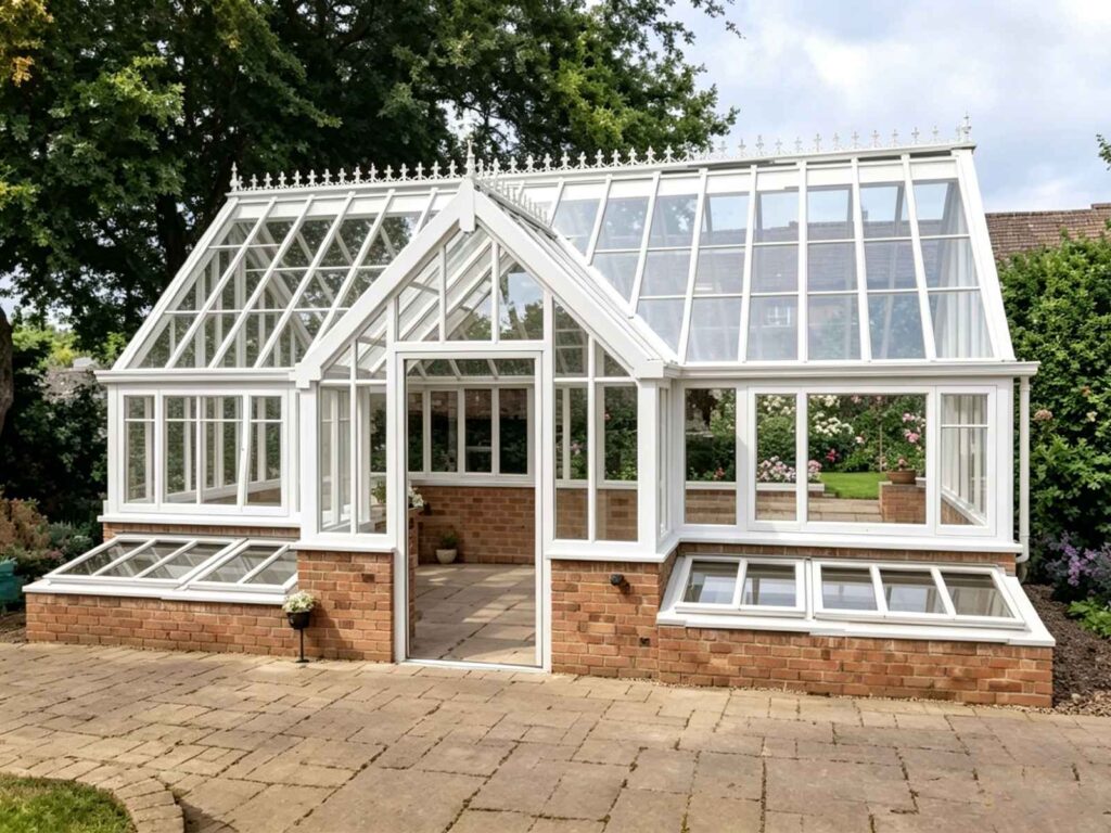 Outdoor Garden Metal Glass Greenhouse Ysgh 028