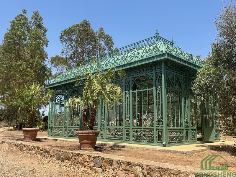 Victorian Style Hot Dip Galvanized Glass Greenhouse Conservatory