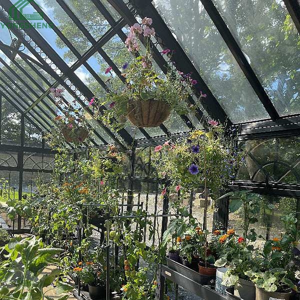 Black Glass Greenhouse For Garden