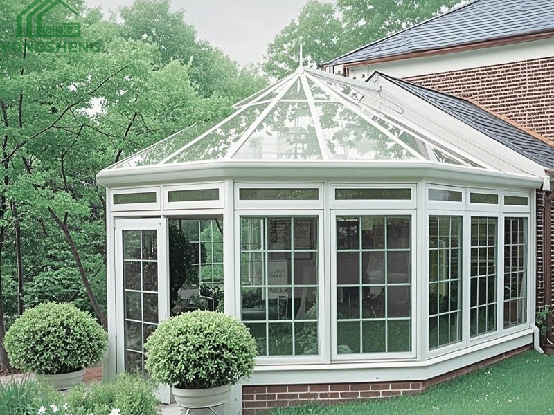 White Victorian Greenhouse Metal Frame For Garden