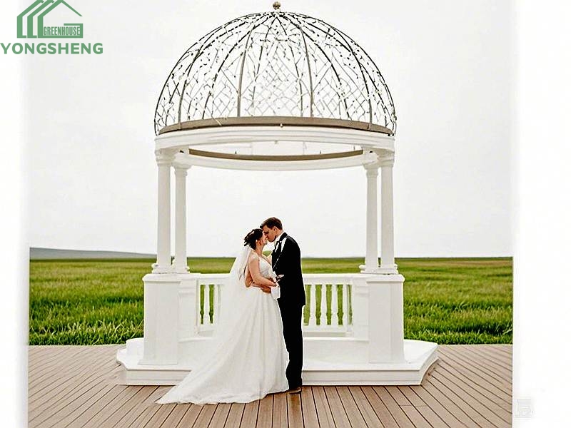 White Metal Gazebo For Wedding