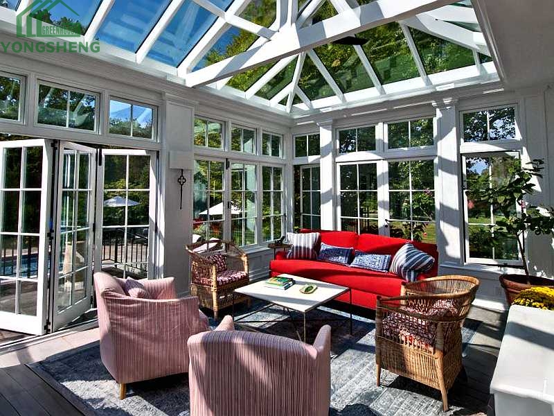 Elegant Victorian Glasshouse With Swimming Pool For Garden