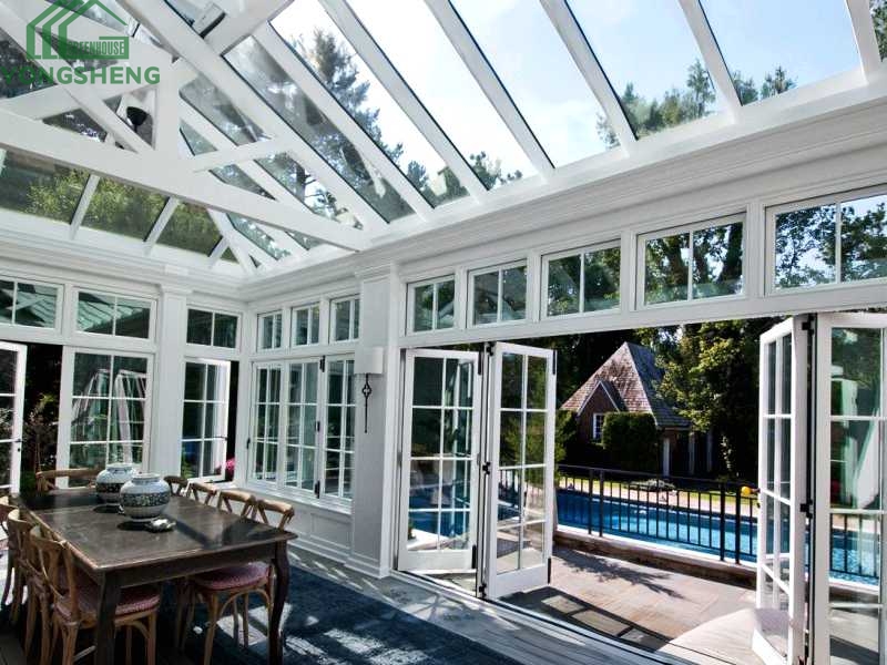 Elegant Victorian Glasshouse With Swimming Pool For Garden