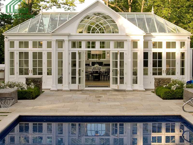 Victorian Greenhouse Conservatory With Pool