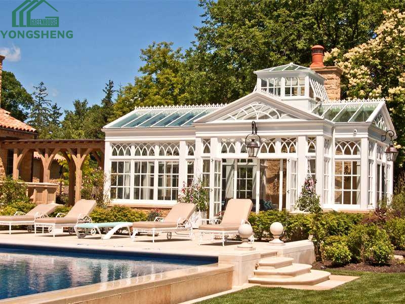 Victorian Greenhouse Conservatory With Pool