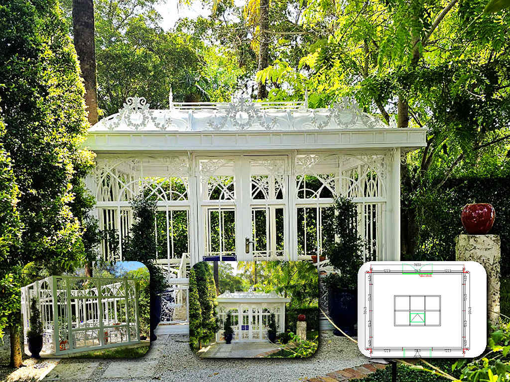 small Victorian greenhouse, Victorian style greenhouse, glass and Steel