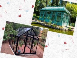 victorian glass greenhouse VS Modern glass greenhouse