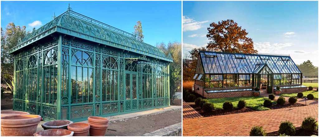 Serres Victoriennes en Verre, serre en verre, serre en verre trempé