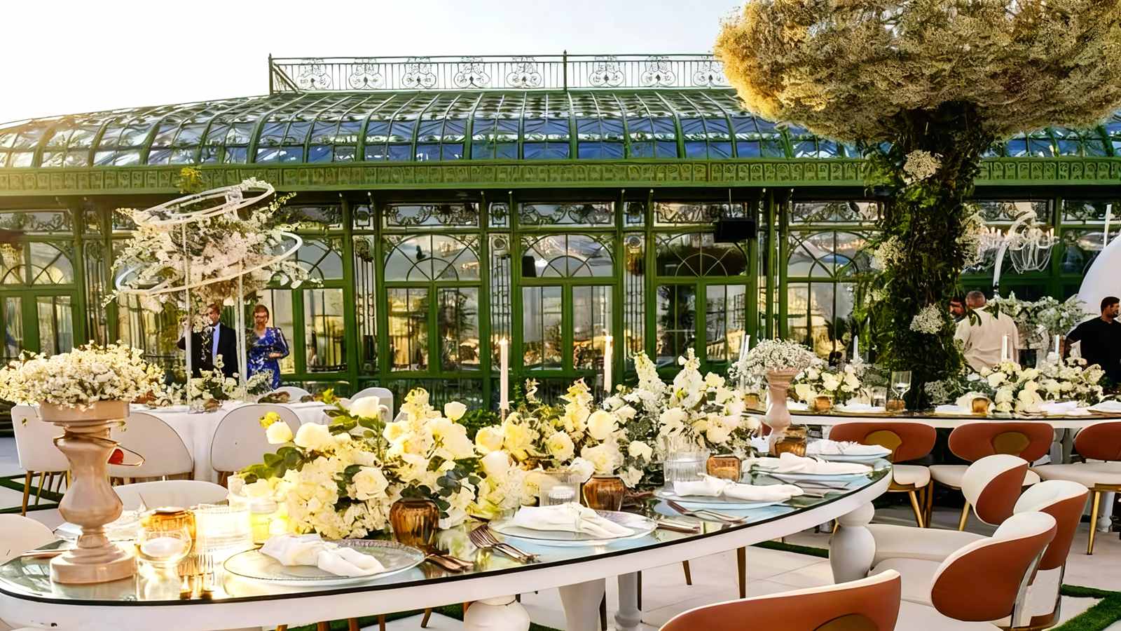 Victorian style greenhouse, greenhouse wedding, Large greenhouse