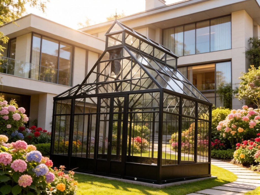 Black Metal Victorian Greenhouse Ysgh 182