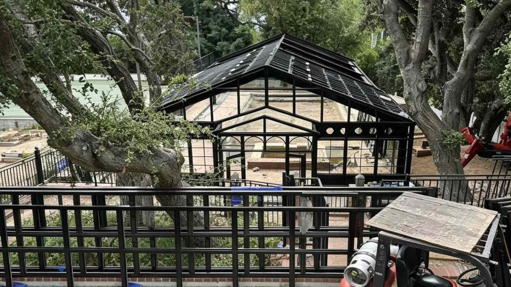 Custom Victorian Glass Greenhouse Project In Los Angeles