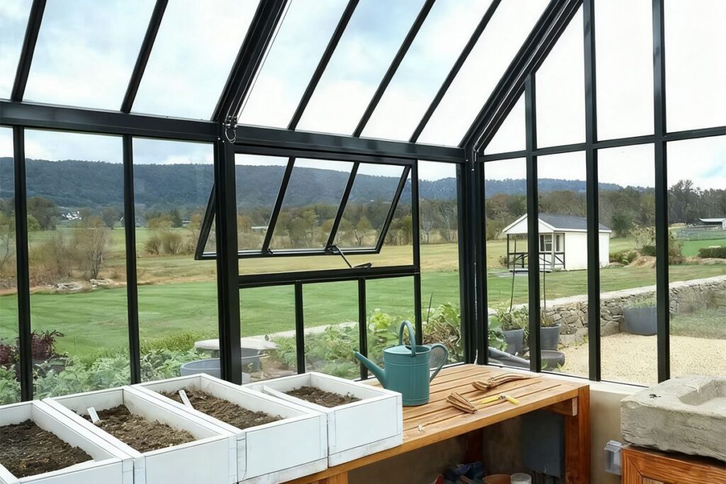 High Quality Glass Greenhouse For Garden Ysgh 197