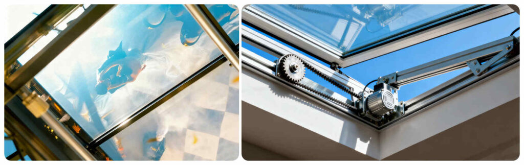 Sunroom electric skylight