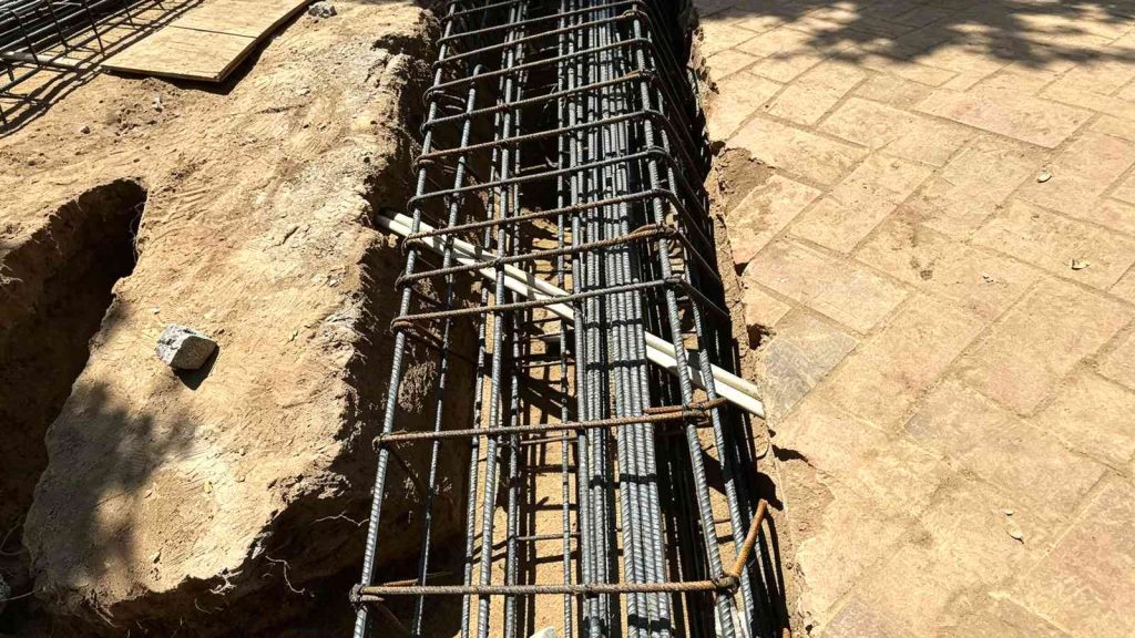 Foundation Reinforcement Work For LA Large Pool Conservatory Project
