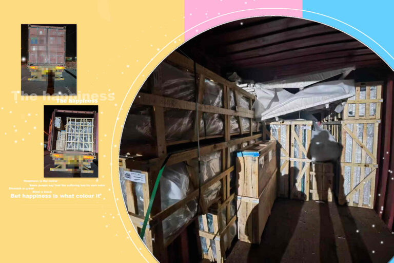 Serra Vittoriana in viaggio sicuro verso il Canada in un container 20GP completamente carico