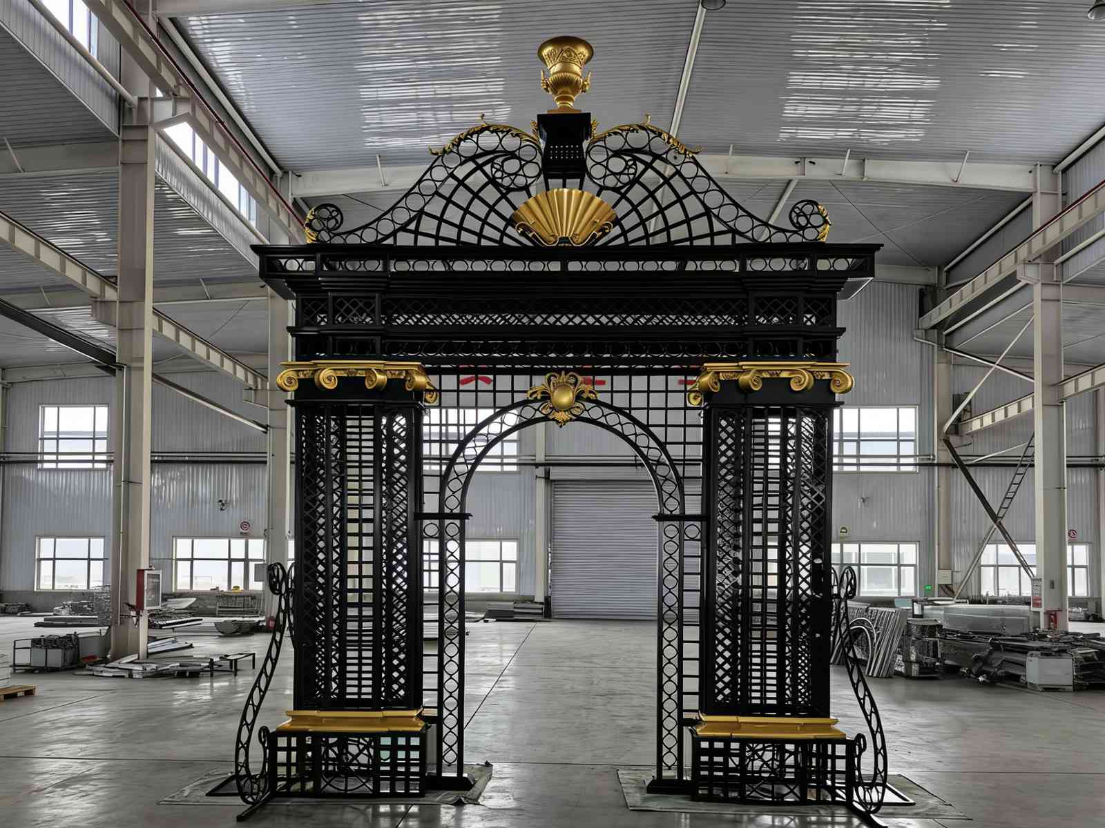 Wrought Iron Gate: Elevate Your Garden With Timeless Elegance & Durability Ysgh 206