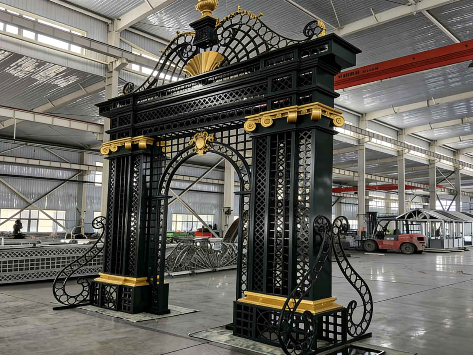 Wrought Iron Gate: Elevate Your Garden With Timeless Elegance & Durability Ysgh 206