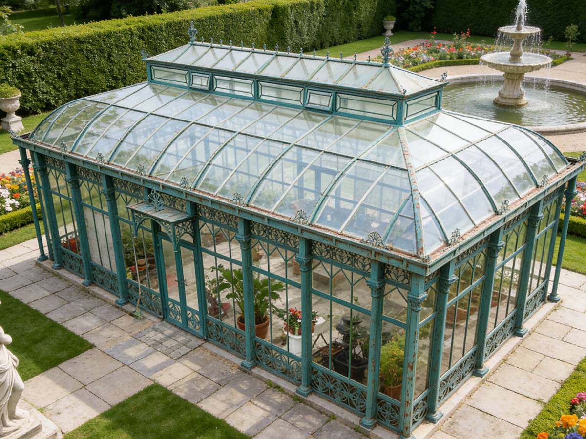 Ysgh 205 Victorian ‘diamond House’ Glass Greenhouse