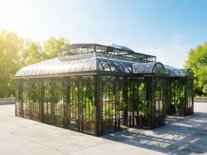 Steel Frame Glass Conservatory, I-Beam Garden Room, Modern Victorian Conservatory, Steel Structure Glass Conservatory YSGH-211 | I-Beam Frame