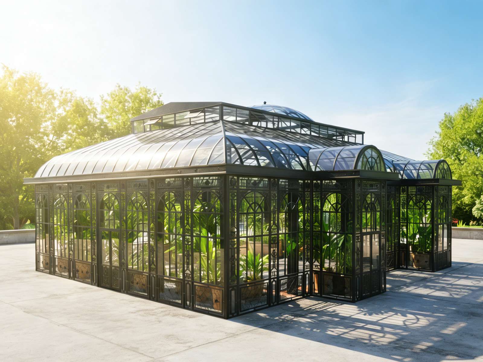 Steel Structure Glass Conservatory YSGH-211 | I-Beam Frame