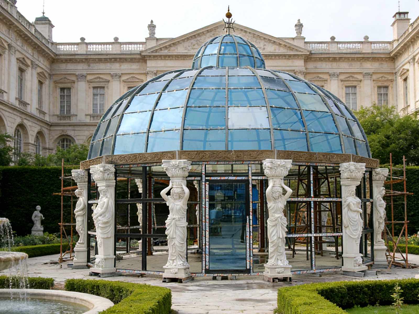 Garden-Gazebo-YSGH-212-Luxury-Marble-Steel-Dome-Pavilion-in-Garden