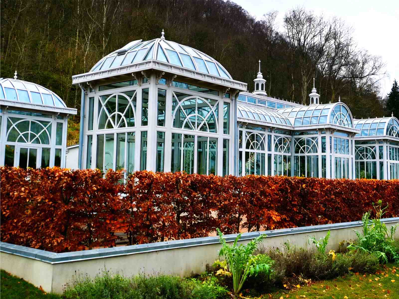 Viktorianische Eleganz & moderne Stahlarchitektur im Wintergarten