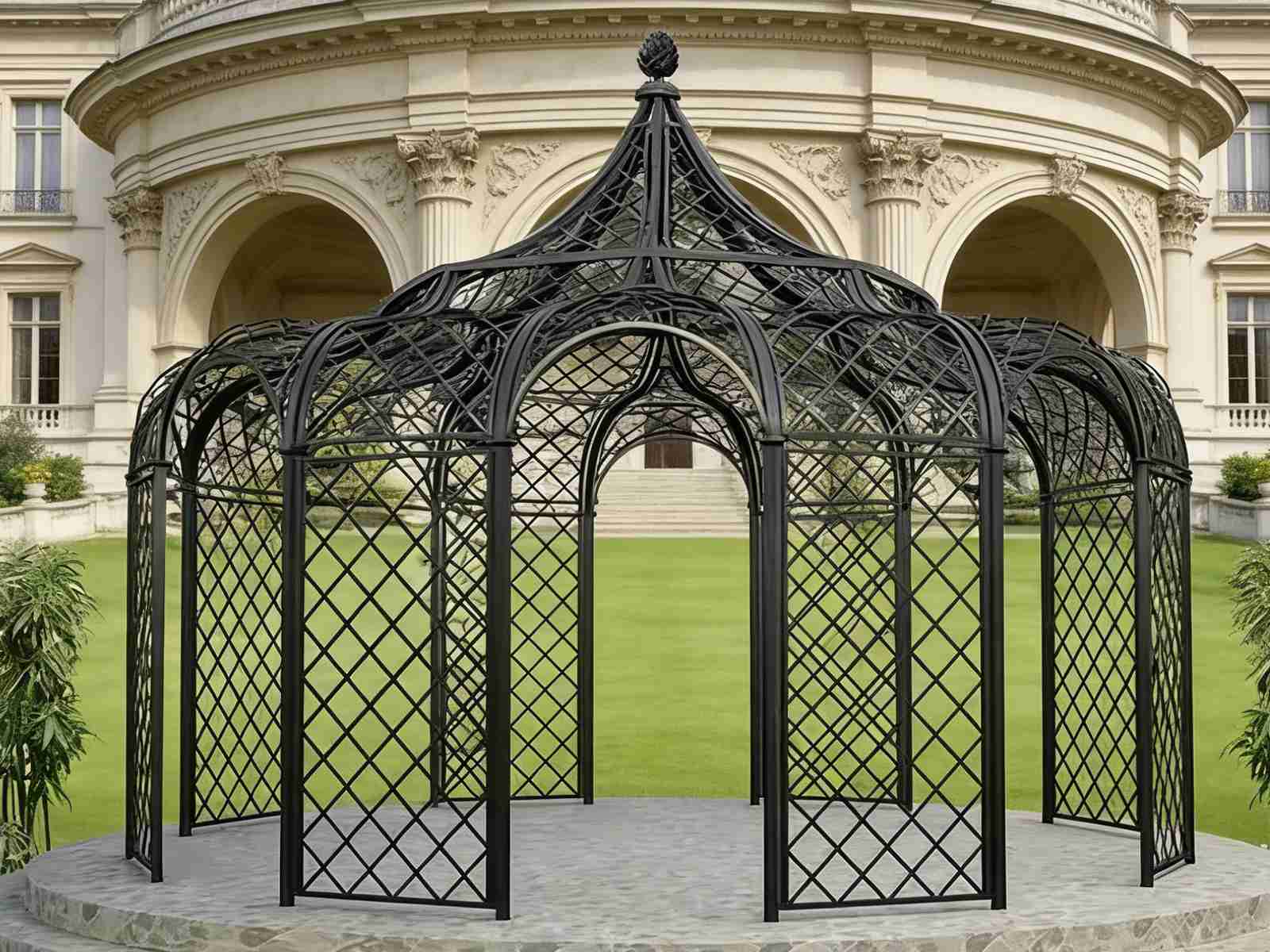 The Ysgh 219 Garden Gazebo: A Victorian Metal Pavilion