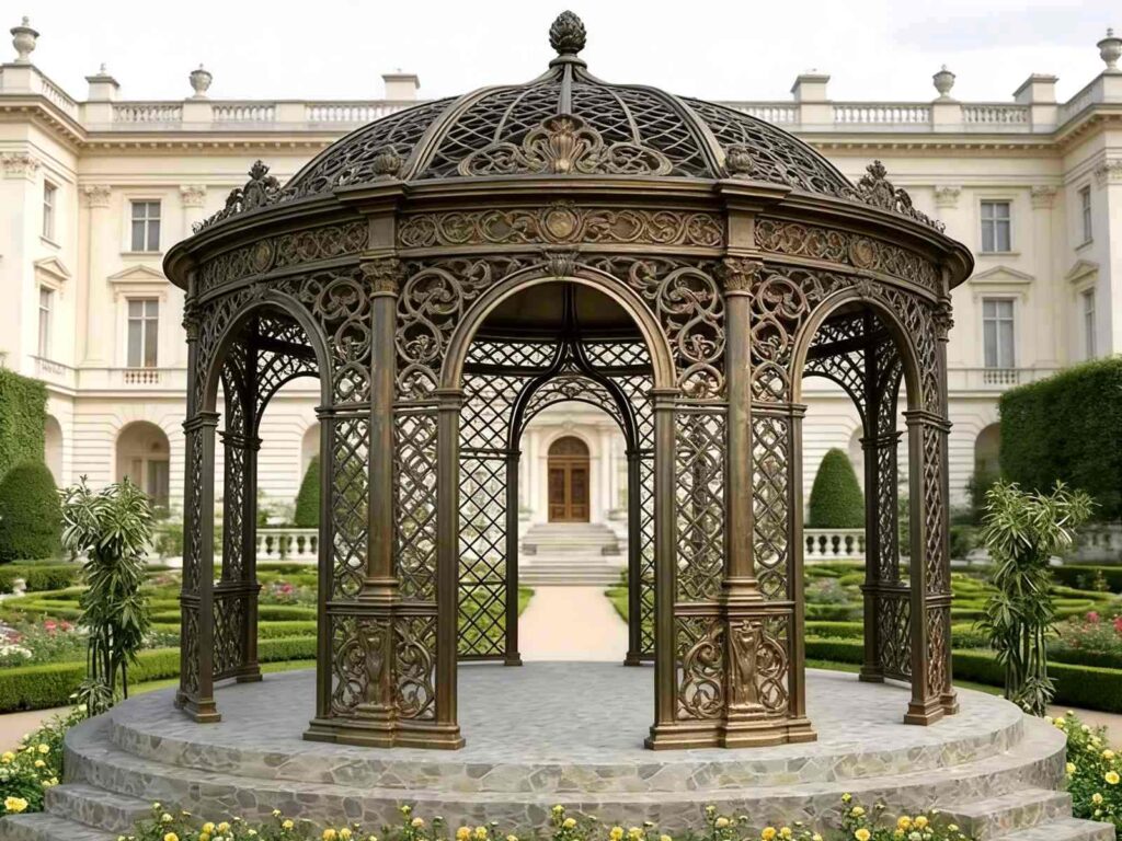 European Style Cast Iron Gazebo Ysgh 221 For Gardens