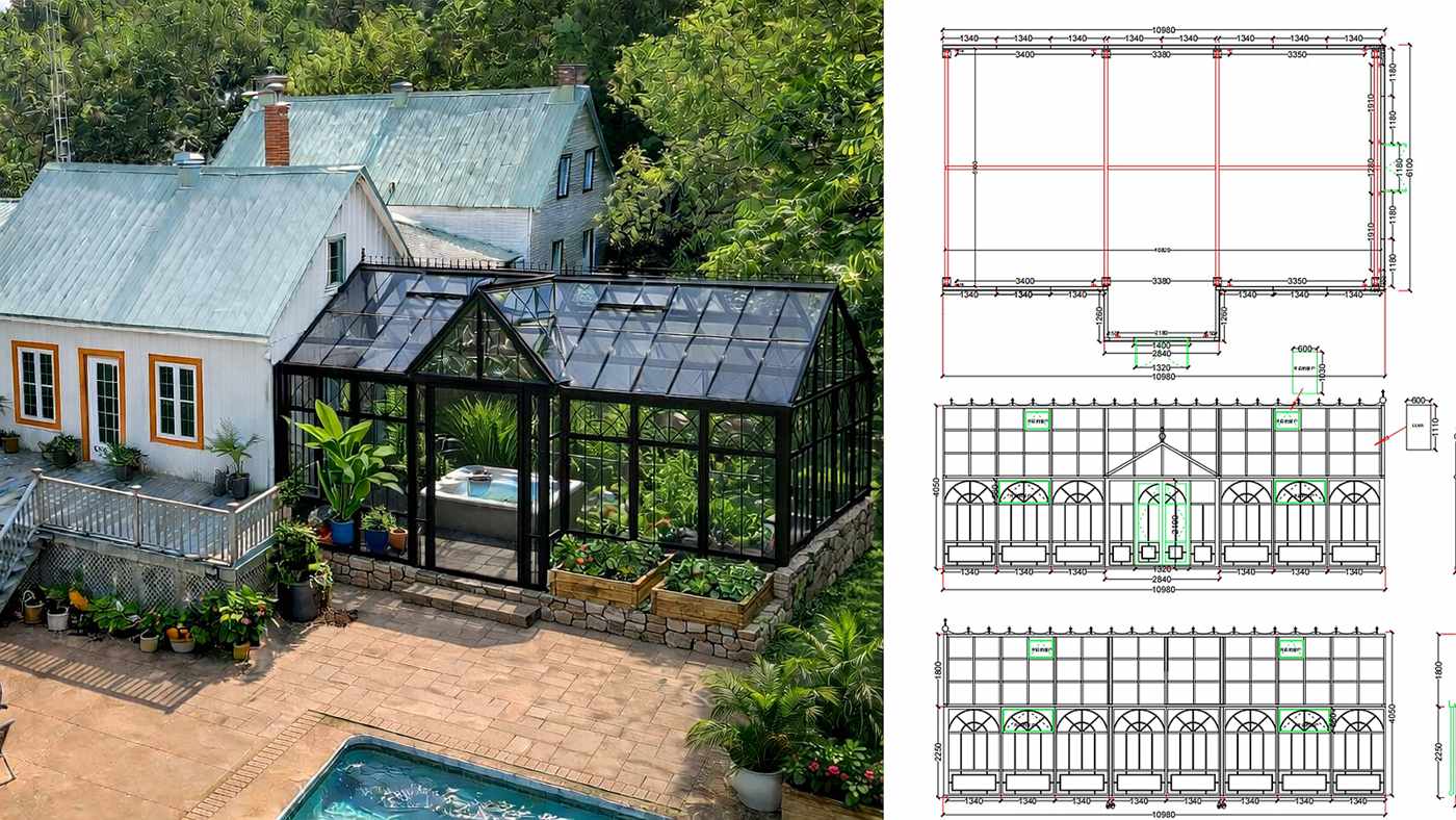 Quebec Luxury Sunroom: 80 Sqm Extreme Climate Build