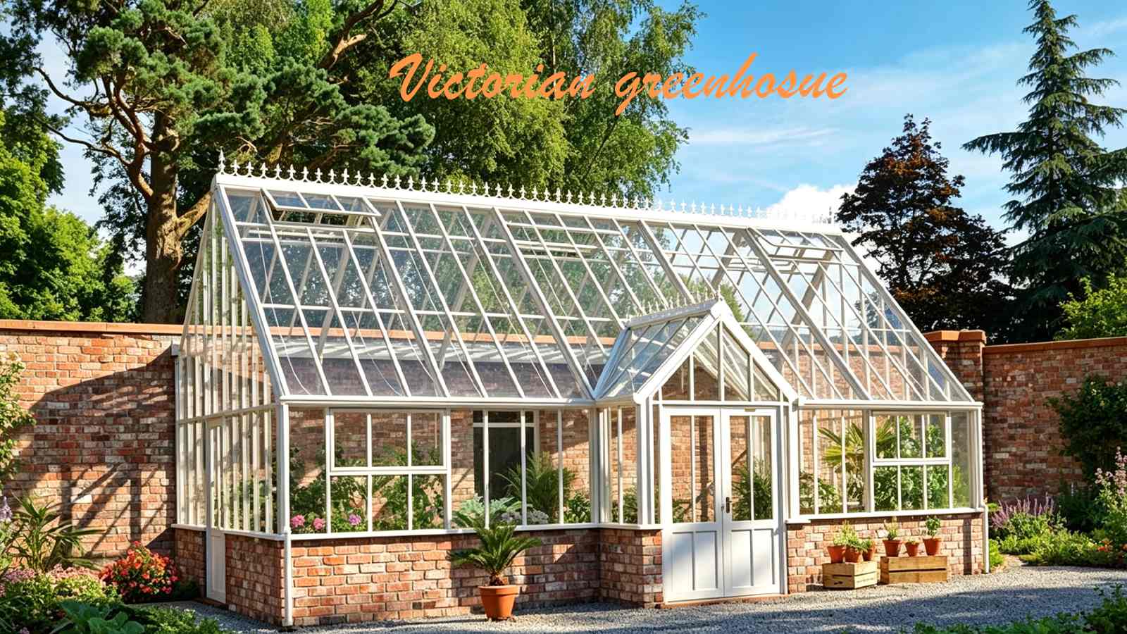 Modern Victorian Greenhouse: Steel Dual Pitch Sunroom