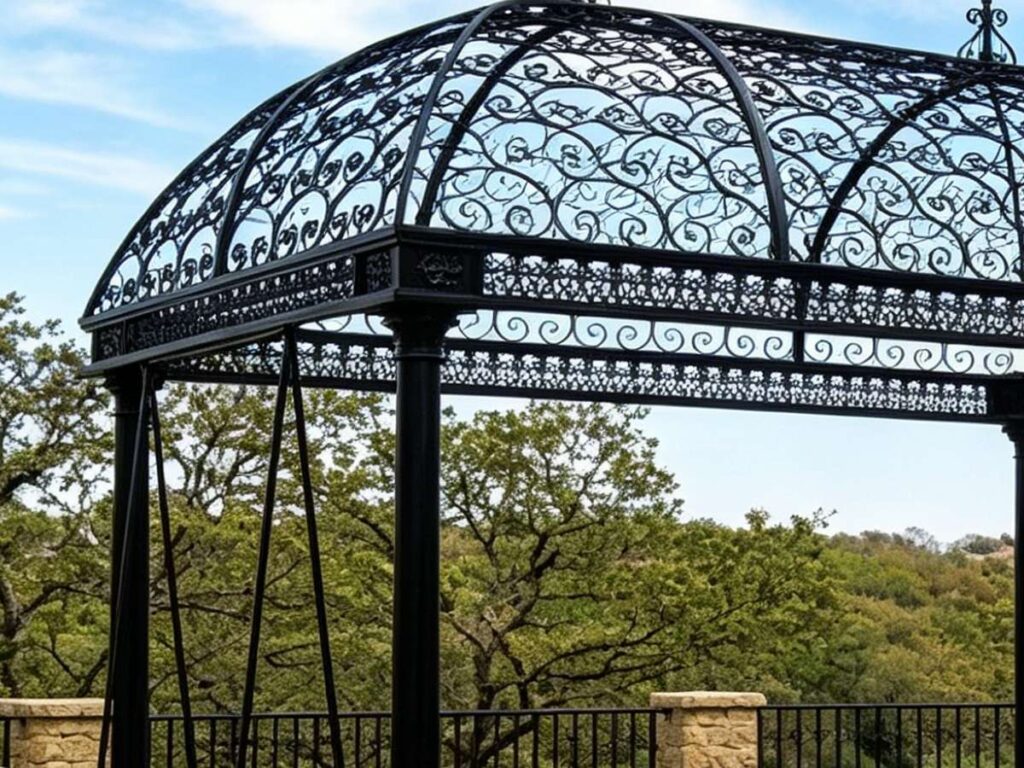 Ysgh 240 European Vintage Cast Iron Swing Pavilion Product Overview