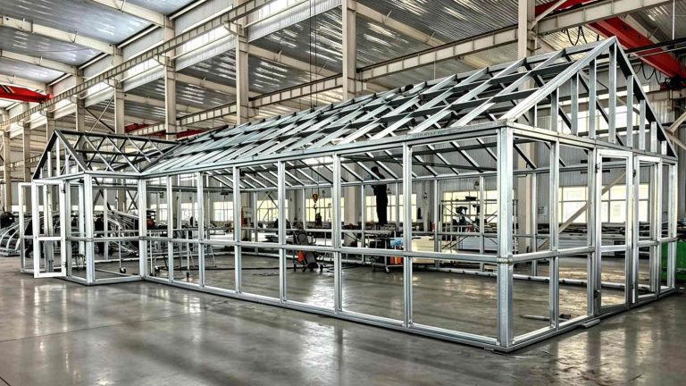 Gable Roof Greenhouse Frame Built for a Malta Project