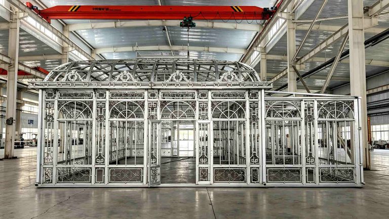 Spanish Client Inspects Custom Victorian Greenhouse