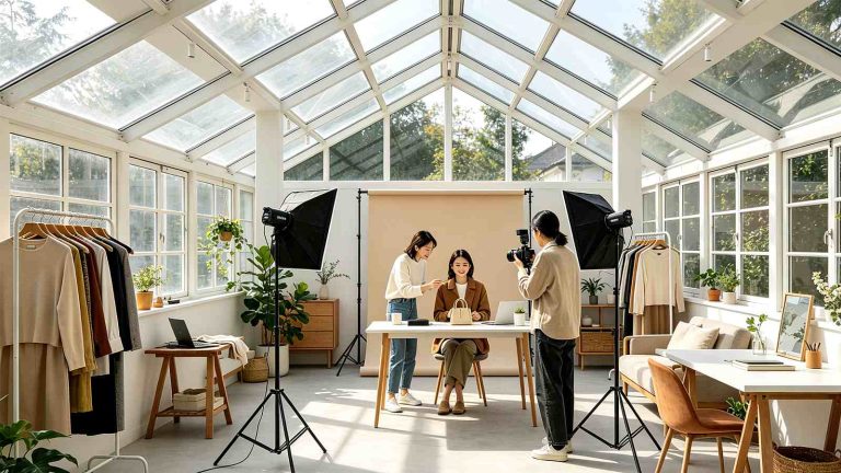 Sunroom Commercial Creative Photography Space for Content Creators