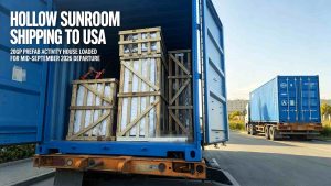 Hollow Sunroom 20GP Prefab Unit Shipped to USA in Mid September 2026