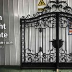 Custom Wrought Iron Gate for Idaho USA W10ft H10ft Completed In Factory